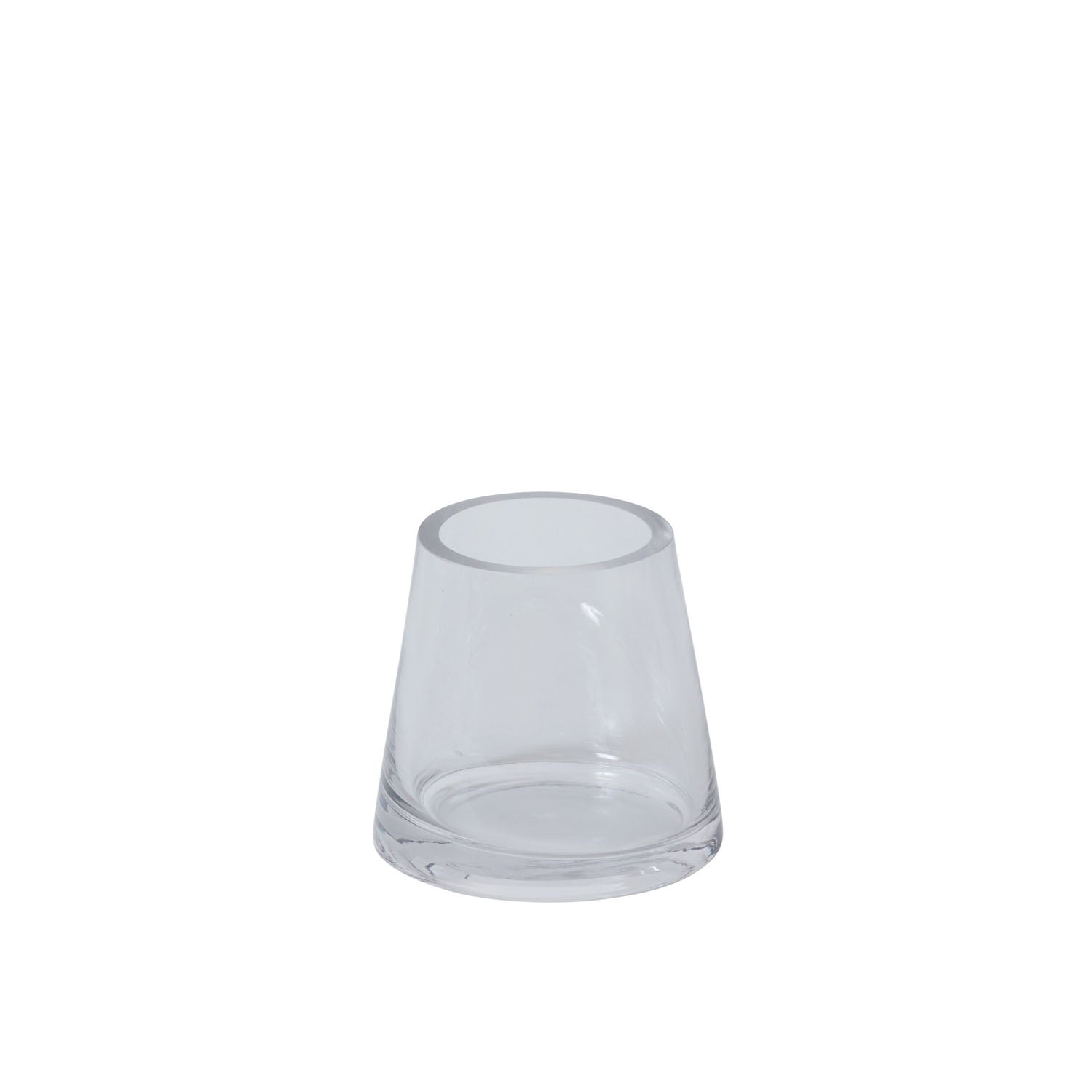 Fat Pyramid Vase 5.5"x 5"