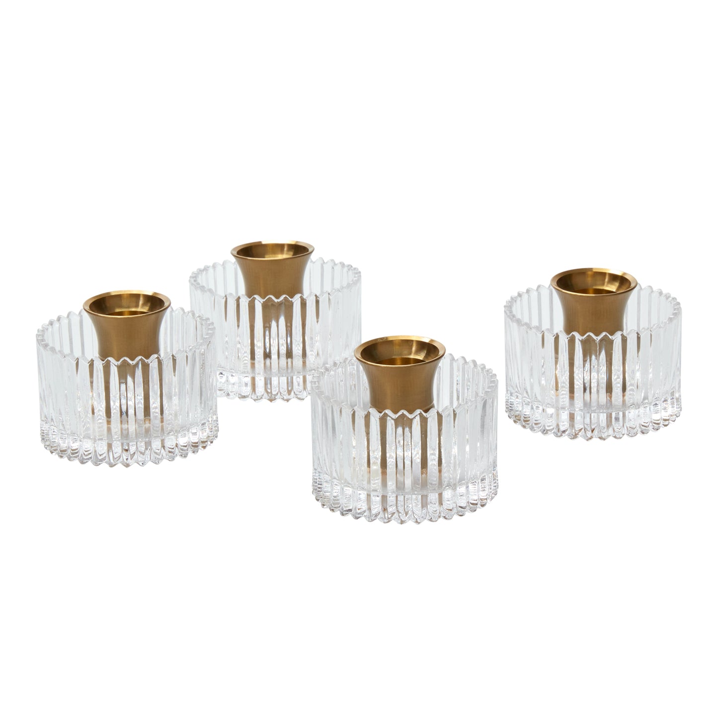 Serenade Candleholder Set of 4 - 2.75"x 2.25"