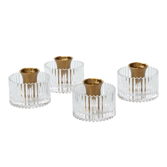 Serenade Candleholder Set of 4 - 2.75"x 2.25"