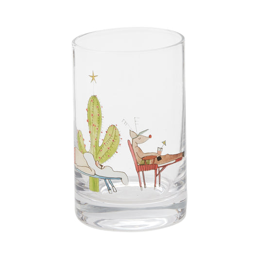 Santa's Vacation Tumbler 2.75"x4.5"