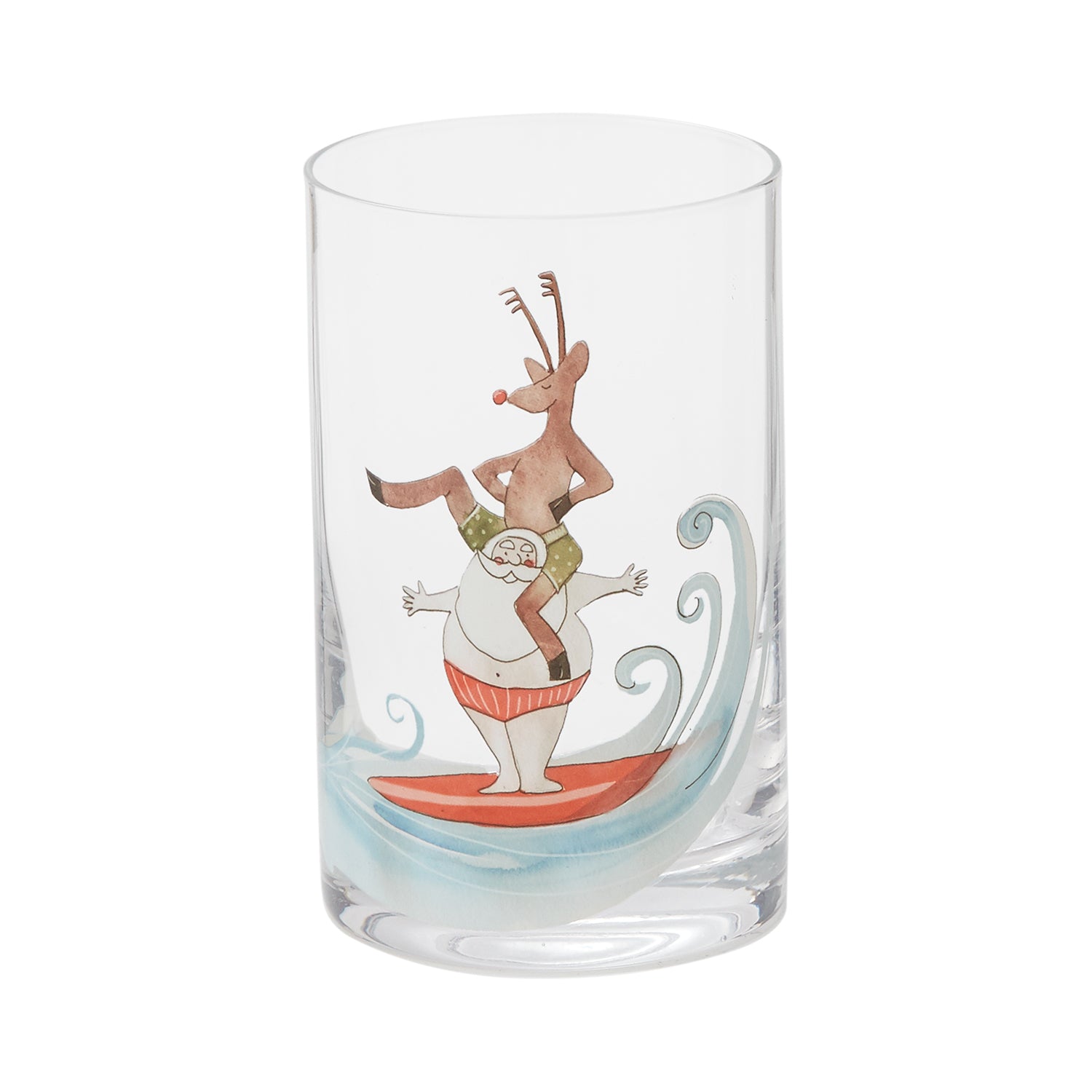 Santa's Vacation Tumbler 2.75"x4.5"