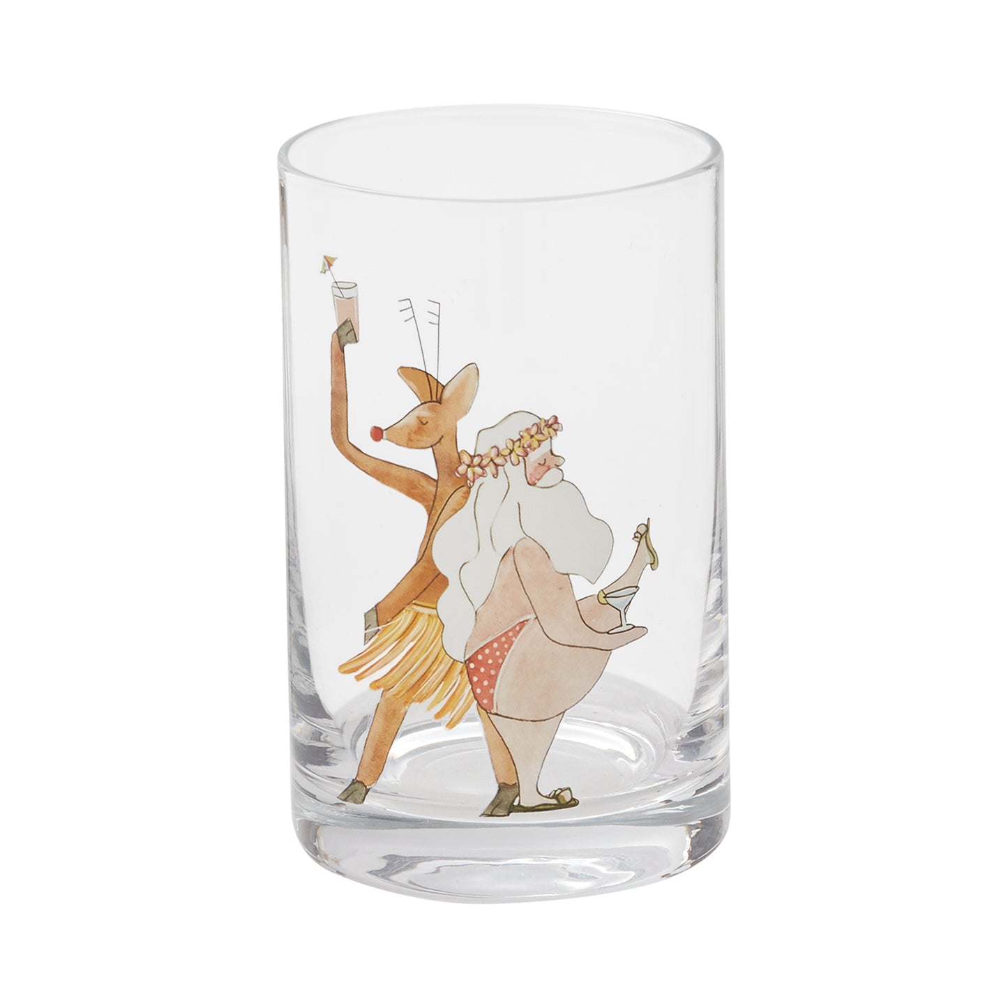 Santa's Vacation Tumbler 2.75"x4.5"