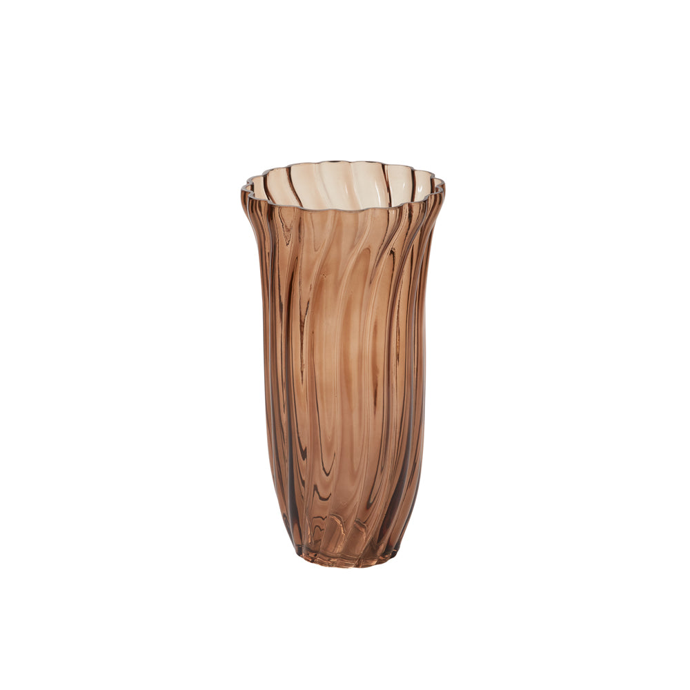 Chanterelle Ribbed Vase 5.5"x 10"