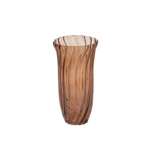 Chanterelle Ribbed Vase 5.5"x 10"
