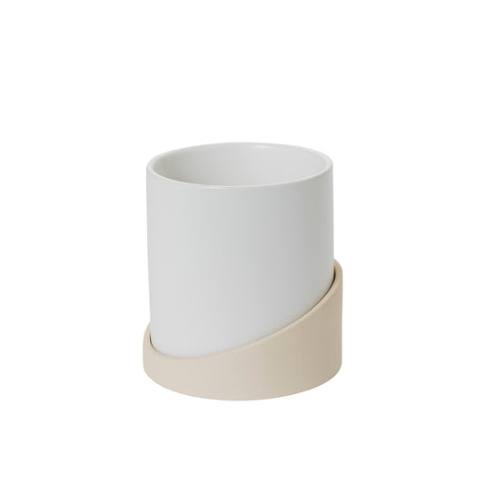 Brisbane Pot with Saucer 6.5"x 7.25"