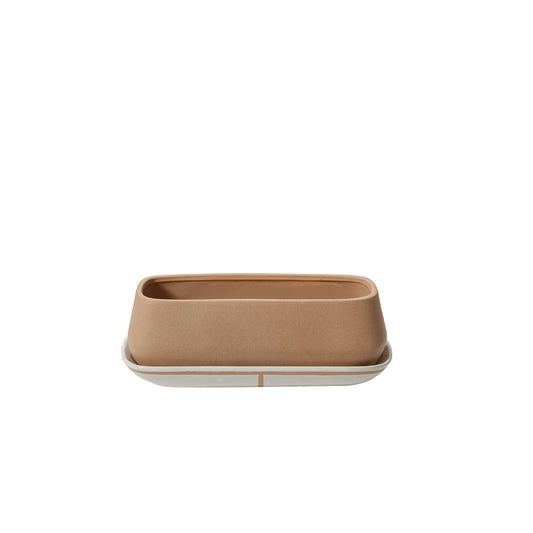 Dublin Planter with Saucer 14.5"x 6"x 5"