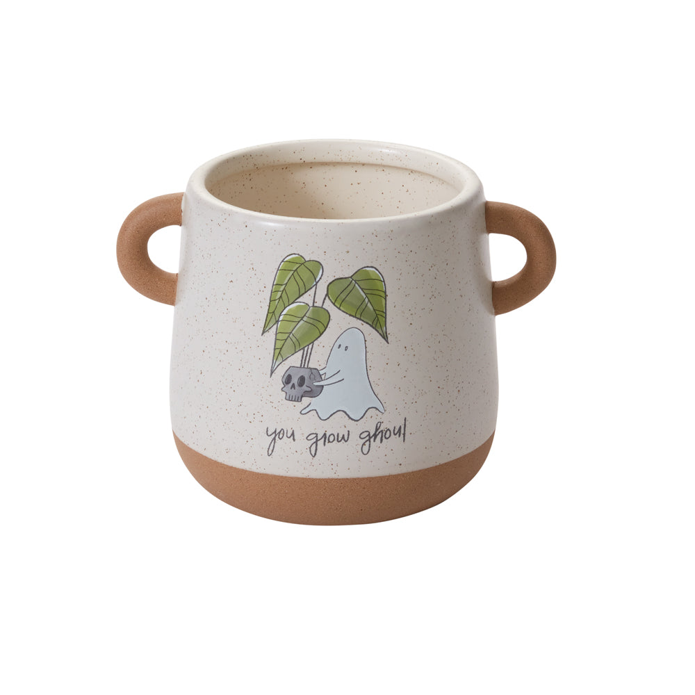 Optimistic Ghost Pot 6.75"x 5"