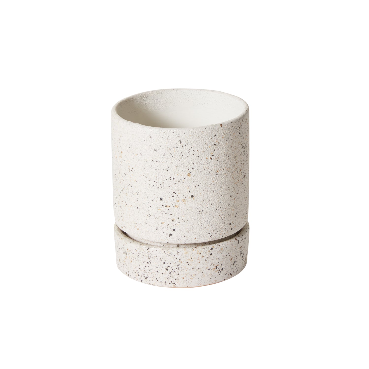 Nisha Pot with Saucer 6.5"x 7.5"