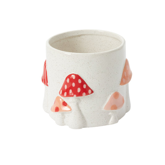 Cheerful Mushroom Pot 5.5"x 5"