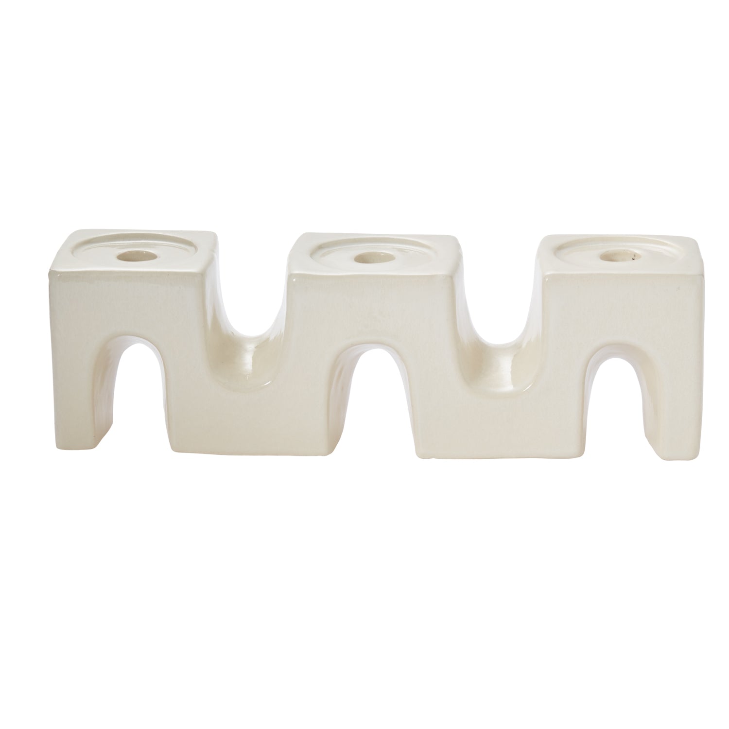 Trestle Candleholder 14.75"x 3.75"x 4.25"