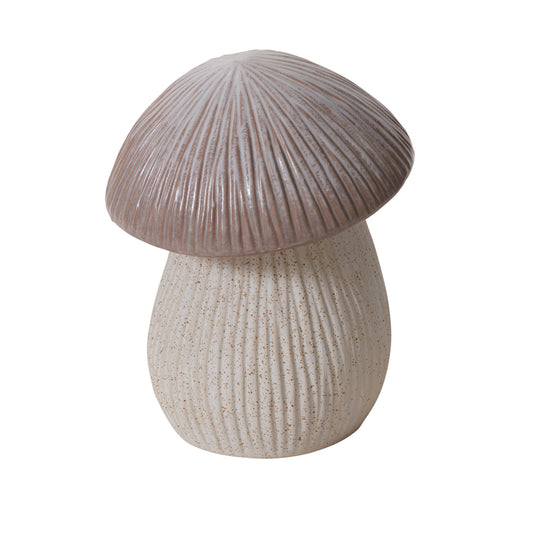 Capped Mushroom Canister 7.25"x 9.25"
