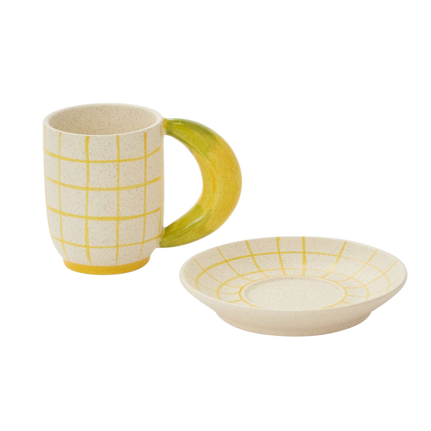 Fresh Fruit Mug with Saucer 7.25"x 6.25"x 4.75"