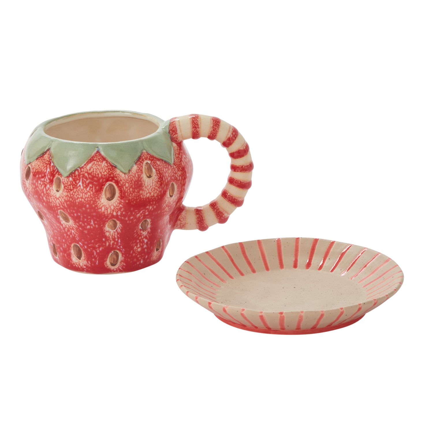 Fresh Fruit Mug with Saucer 8.25"x 4.75"