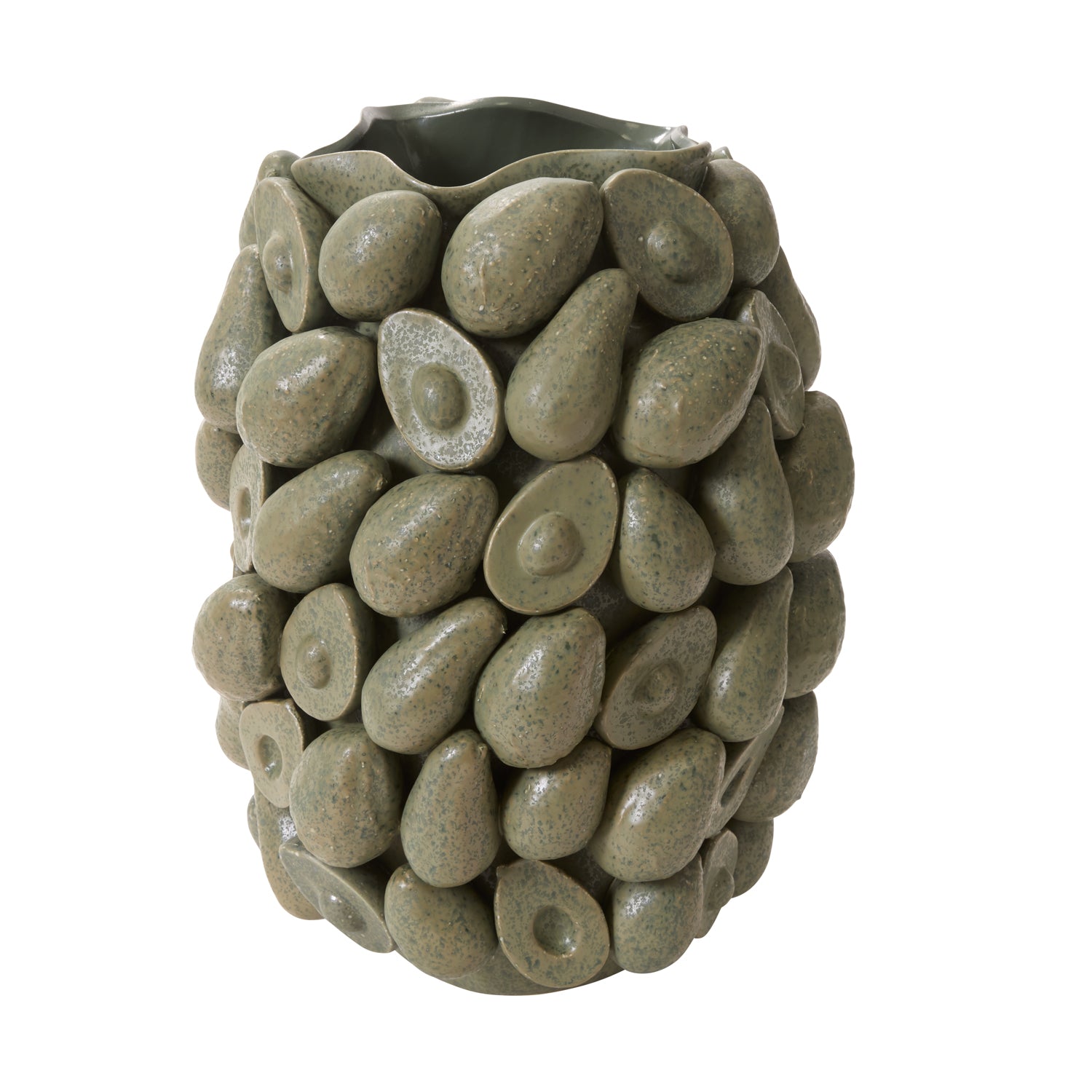 Layered Avocado Vase 13"x 17"