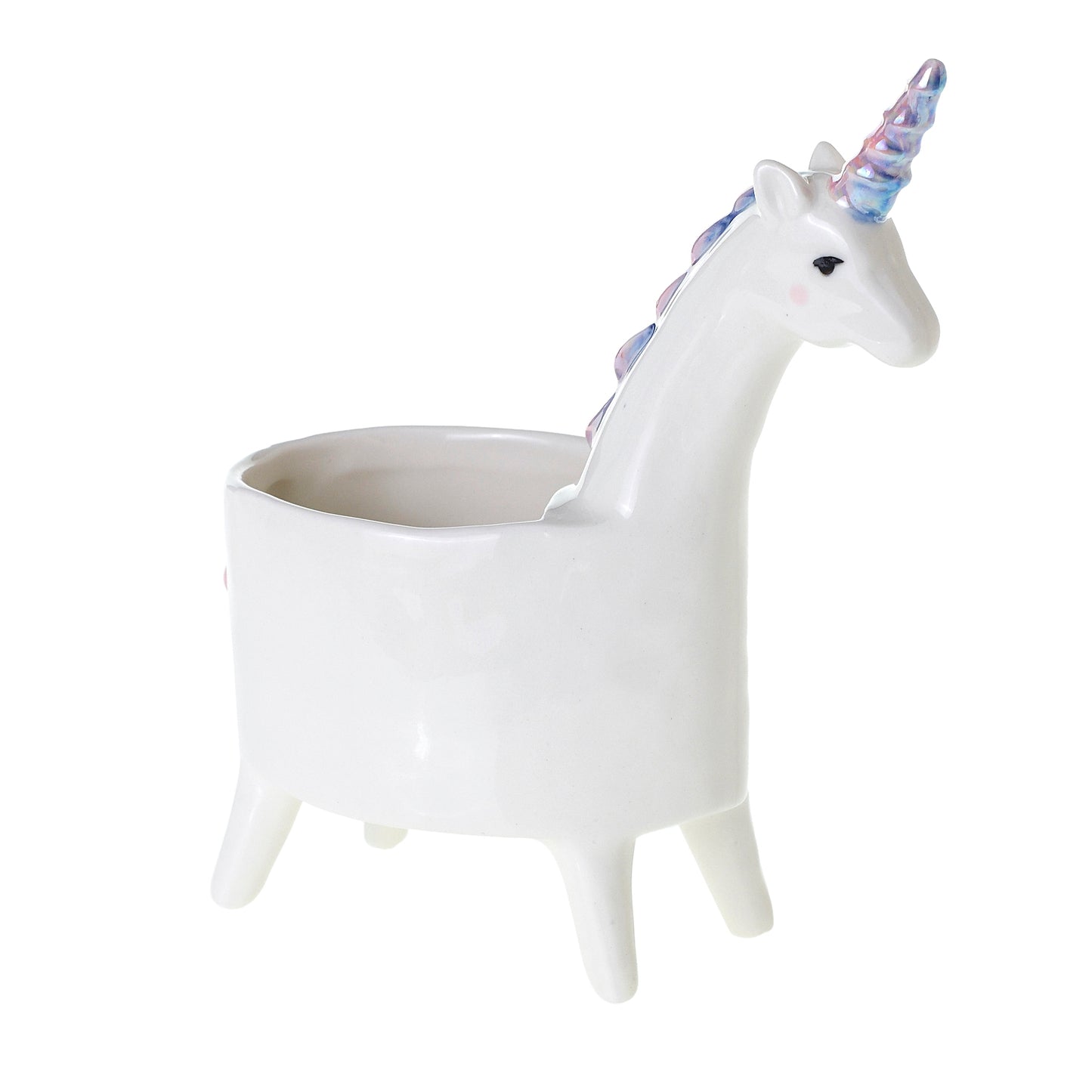 Lolly Unicorn Planter 5.75"x 3"x 7"