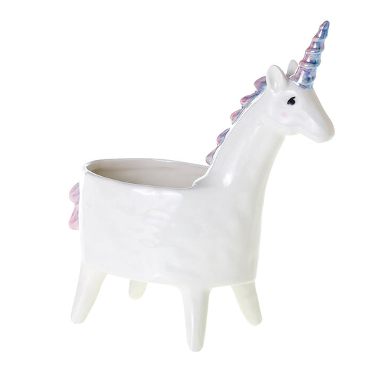 Lolly Unicorn Planter 8"x 3.5"x 8.5"