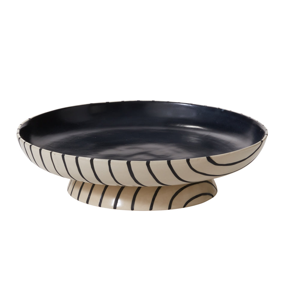 Contour Footed Bowl 14"x 3.75"