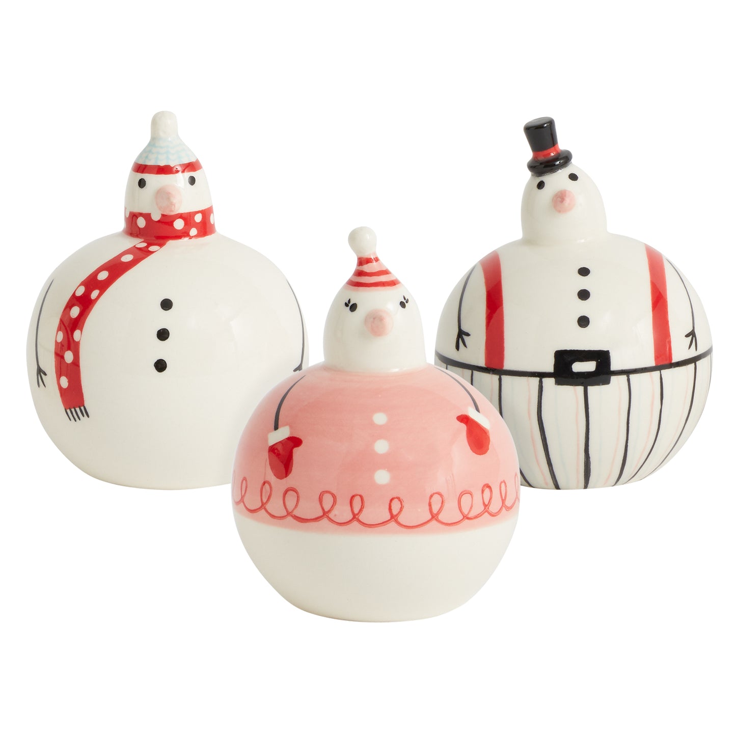 Snow Friends Figurine Set of 3 - 3"x 4"