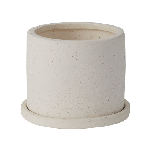 Easton Pot with Saucer 5"x 3.5"