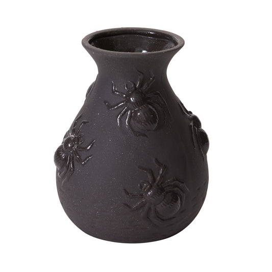 Scuttling Spiders Vase 6.5"x 7.75"