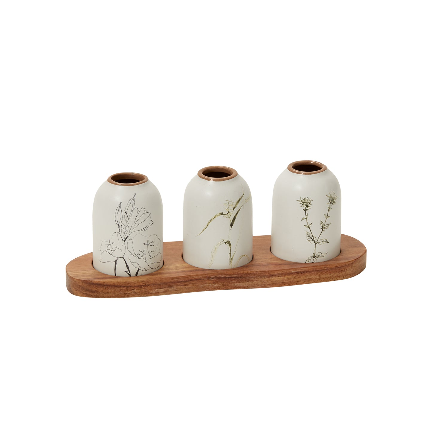 Wisteria Budvase Set 10"x 3"x 3.5"