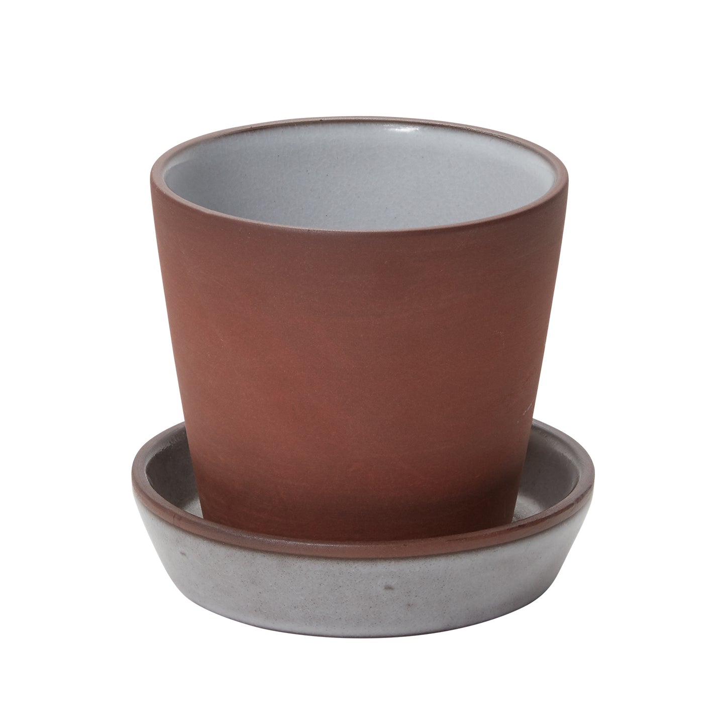 Cooper Pot with Saucer 5.25"x 5"