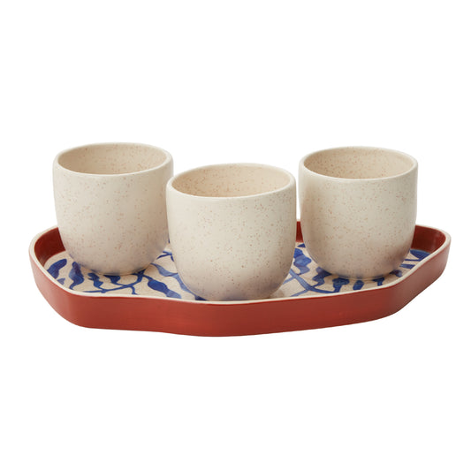 Tipper Pots with Tray Set 12"x 7.5"x 3.75"