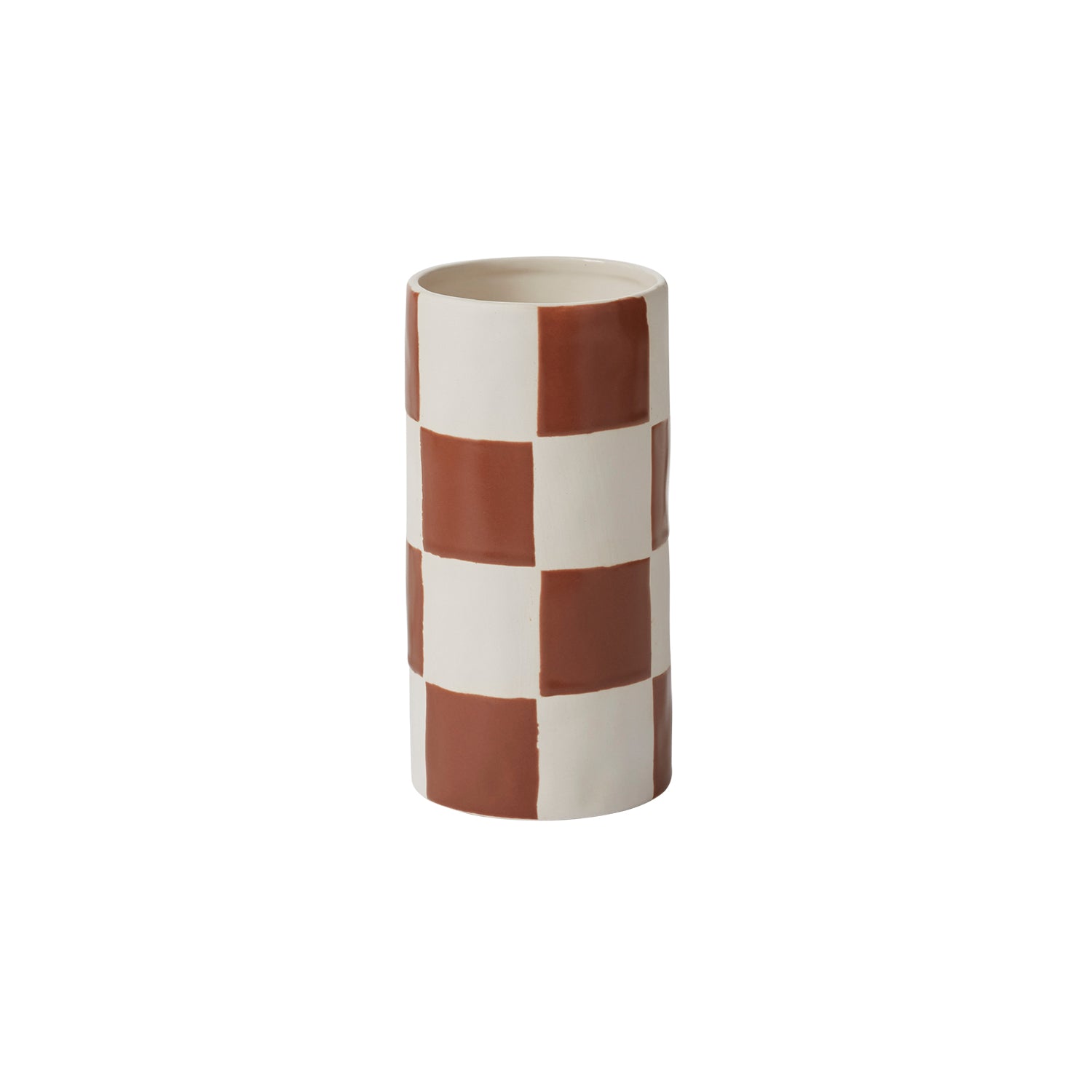 Checkerboard Vase 4"x 8"