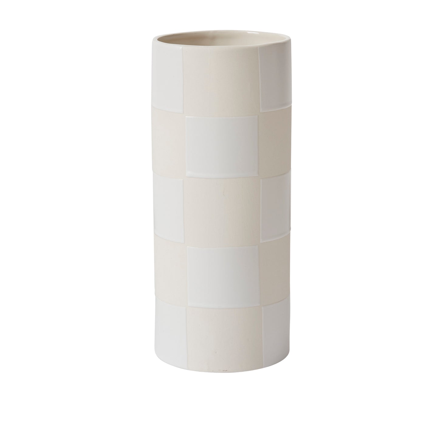 Checkerboard Vase 5"x 12"