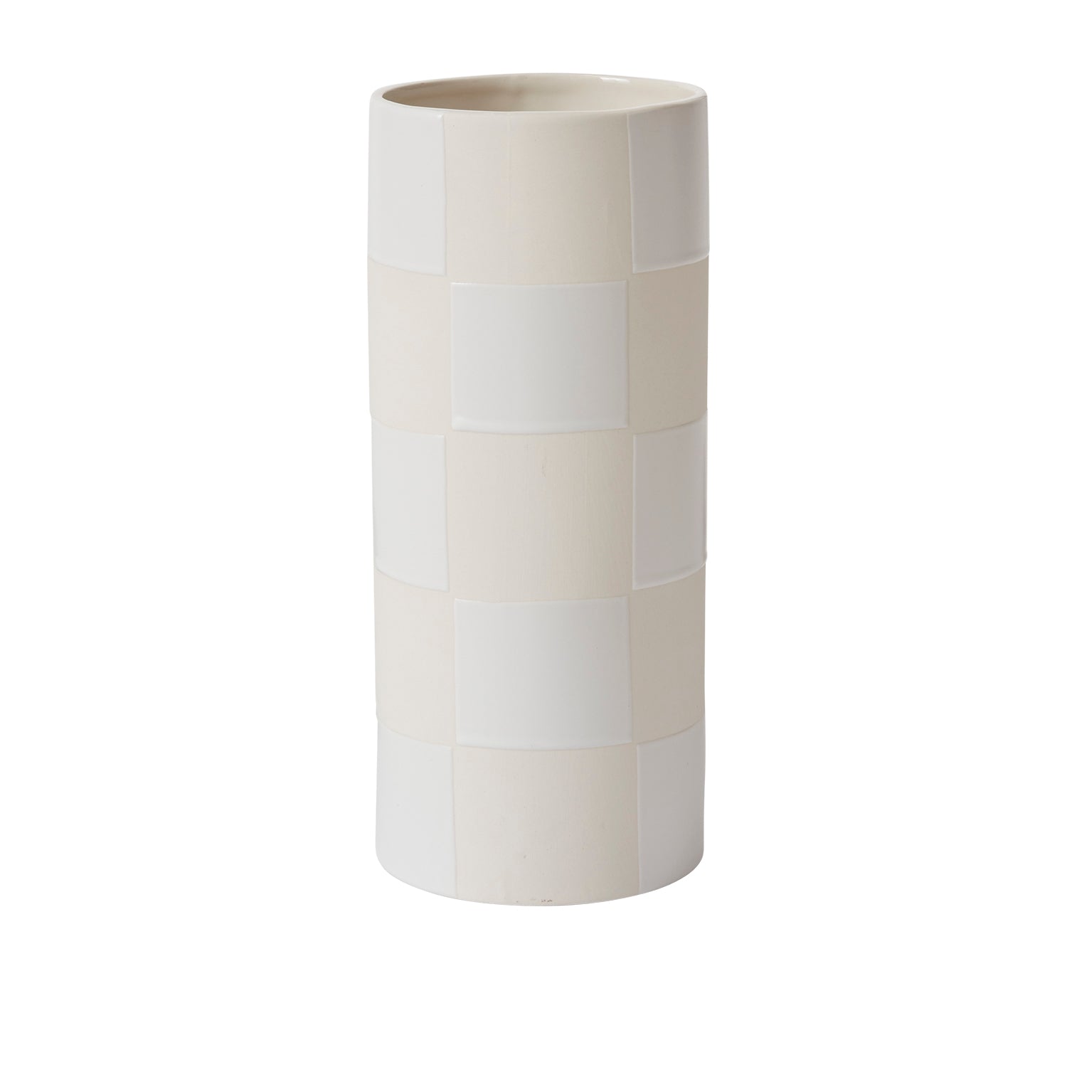 Checkerboard Vase 5"x 12"