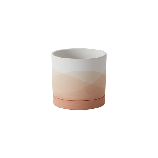 Vesper Pot with Saucer 4.5"x 4.75"