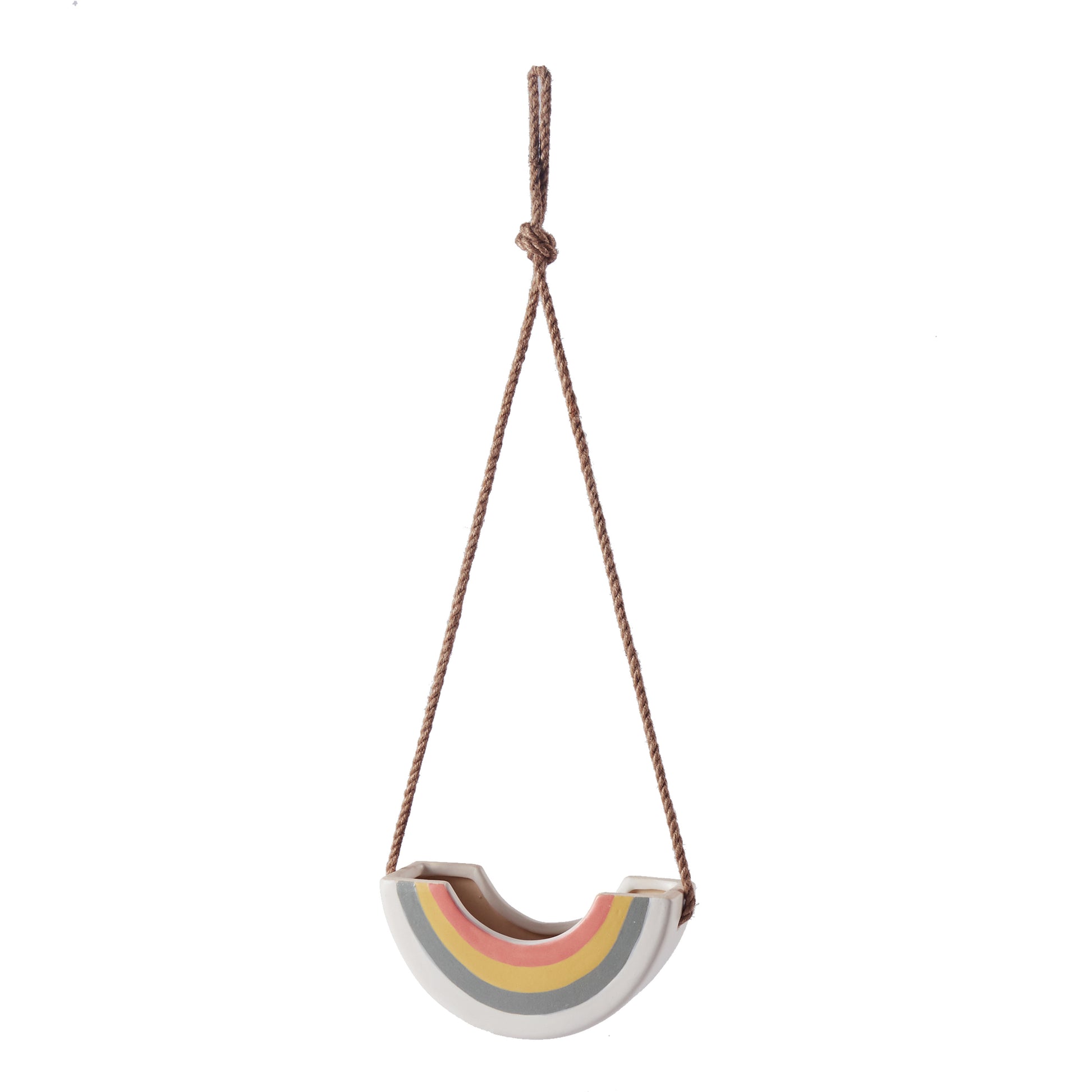 Rainbow Hanging Planter 7.5"x 2.75"x 19.5"