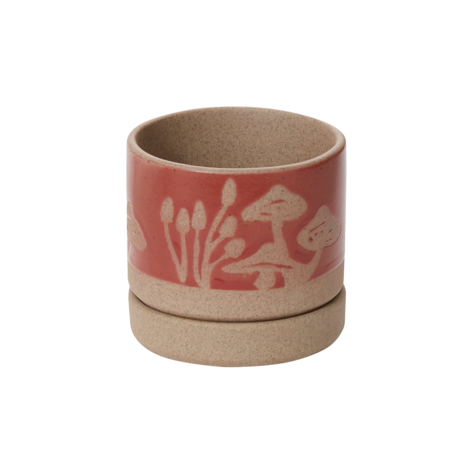 Scavenger Pot with Saucer 3.5"x 3.5"