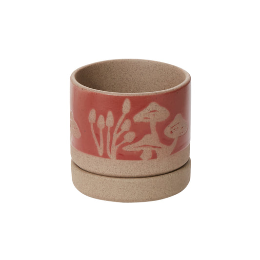 Scavenger Pot with Saucer 3.5"x 3.5"