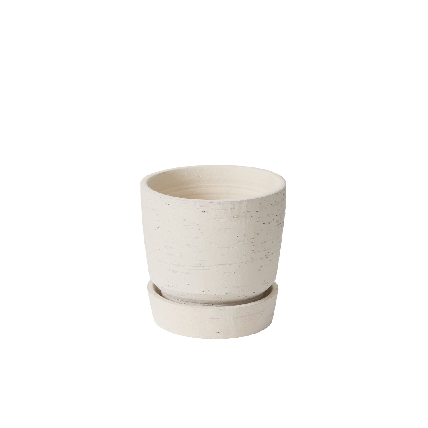 Salvage Pot with Saucer 6"x 6"