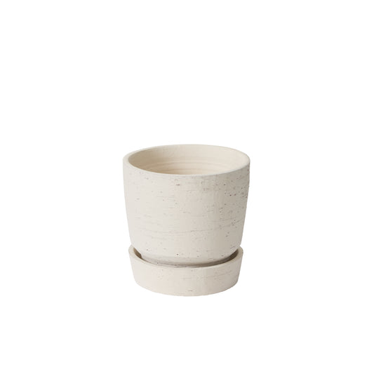 Salvage Pot with Saucer 6"x 6"