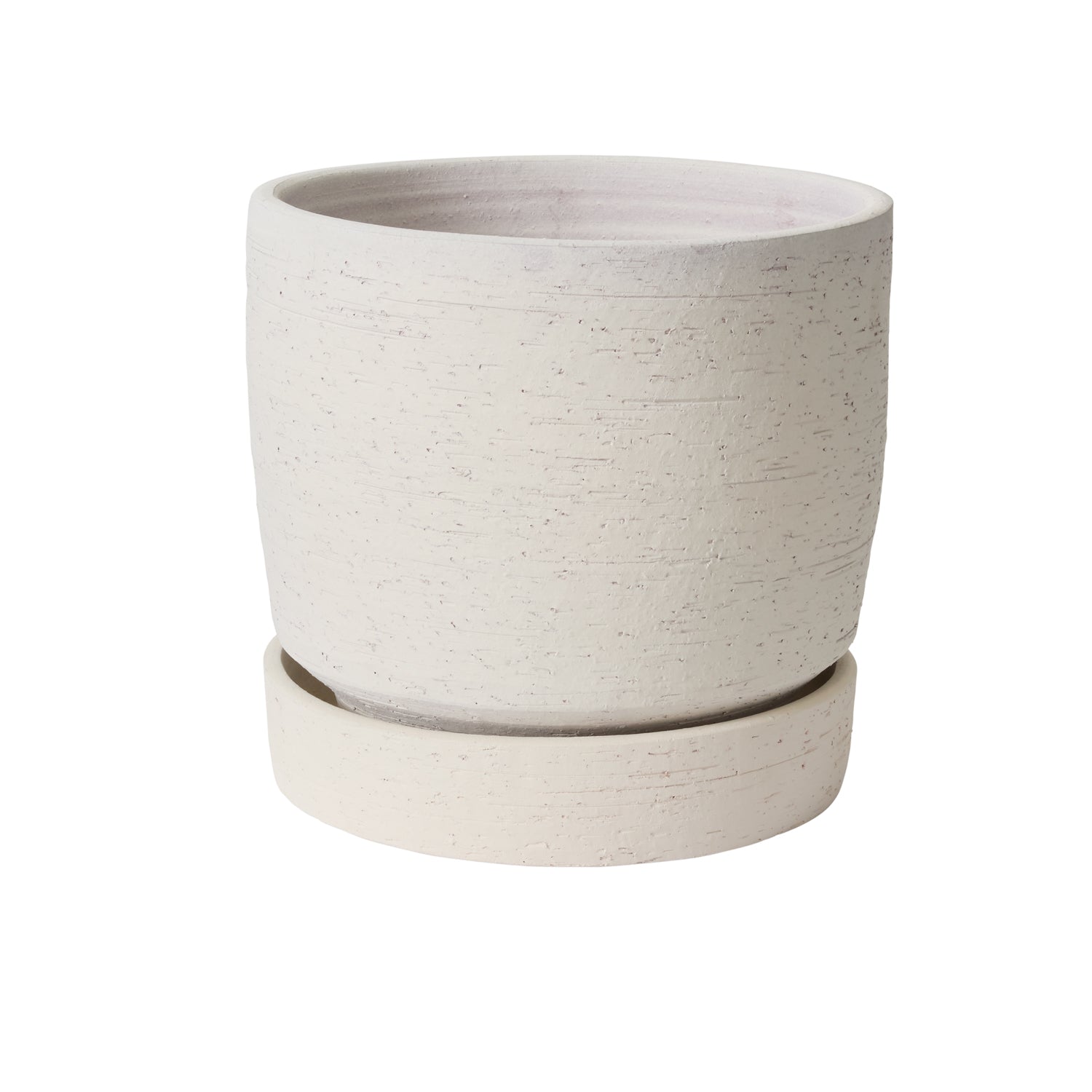 Salvage Pot with Saucer 11x 10.25"