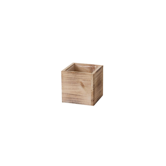 Woodland Planter Whitewash 5"x 5"