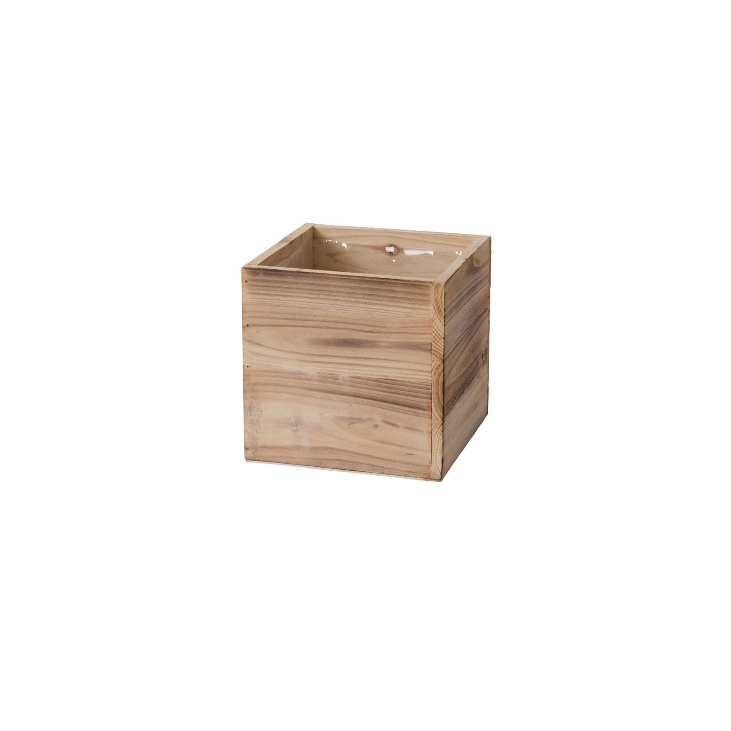 Woodland Planter Whitewash 7"x 7"