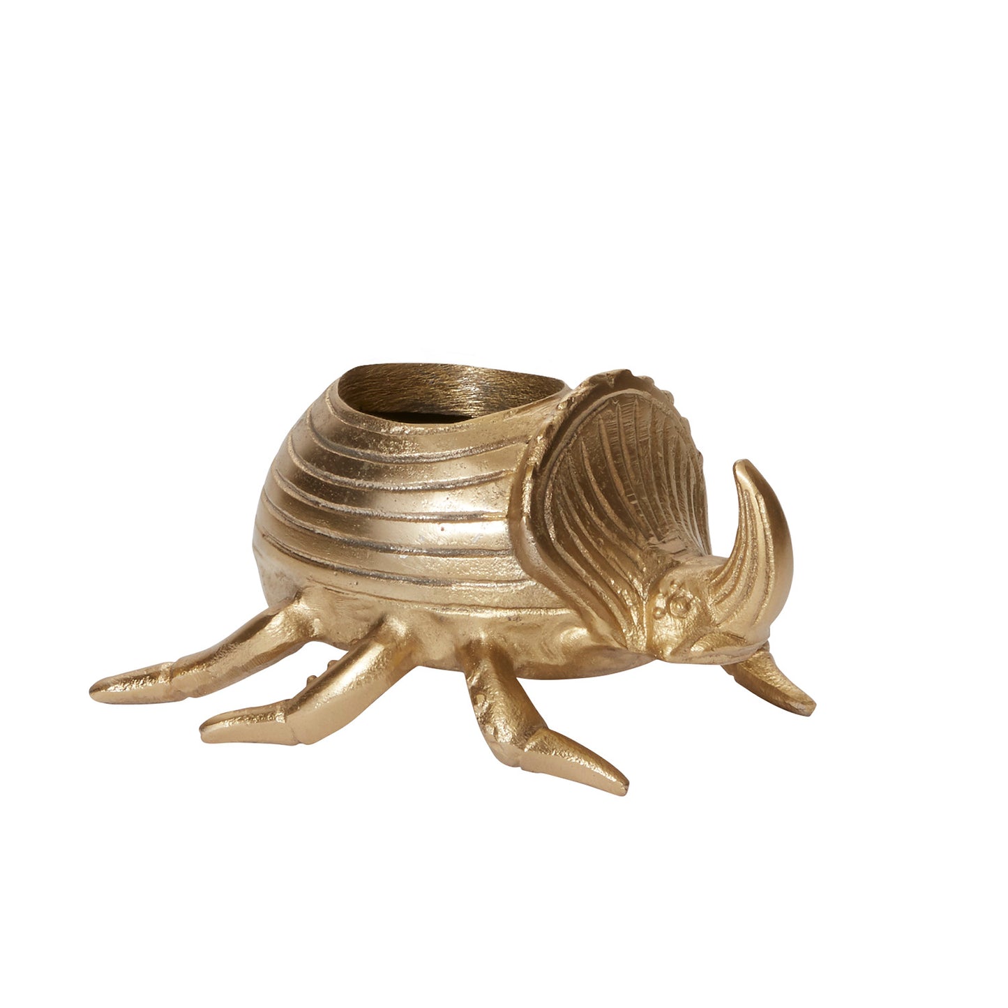 Golden Scarab Pot 7"x 6"x 4"