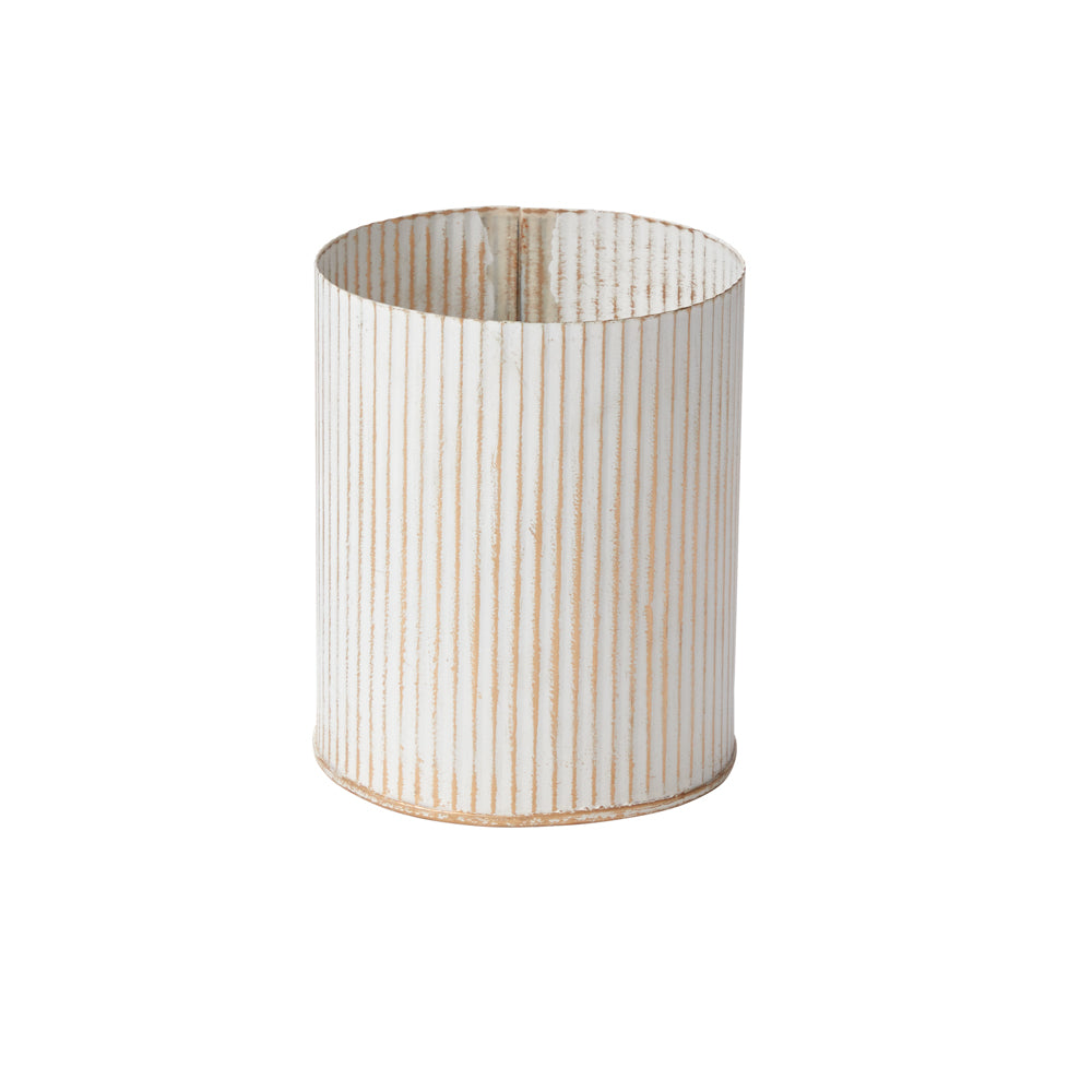 Whitewashed Norah Vase 4.5"x 5.5"