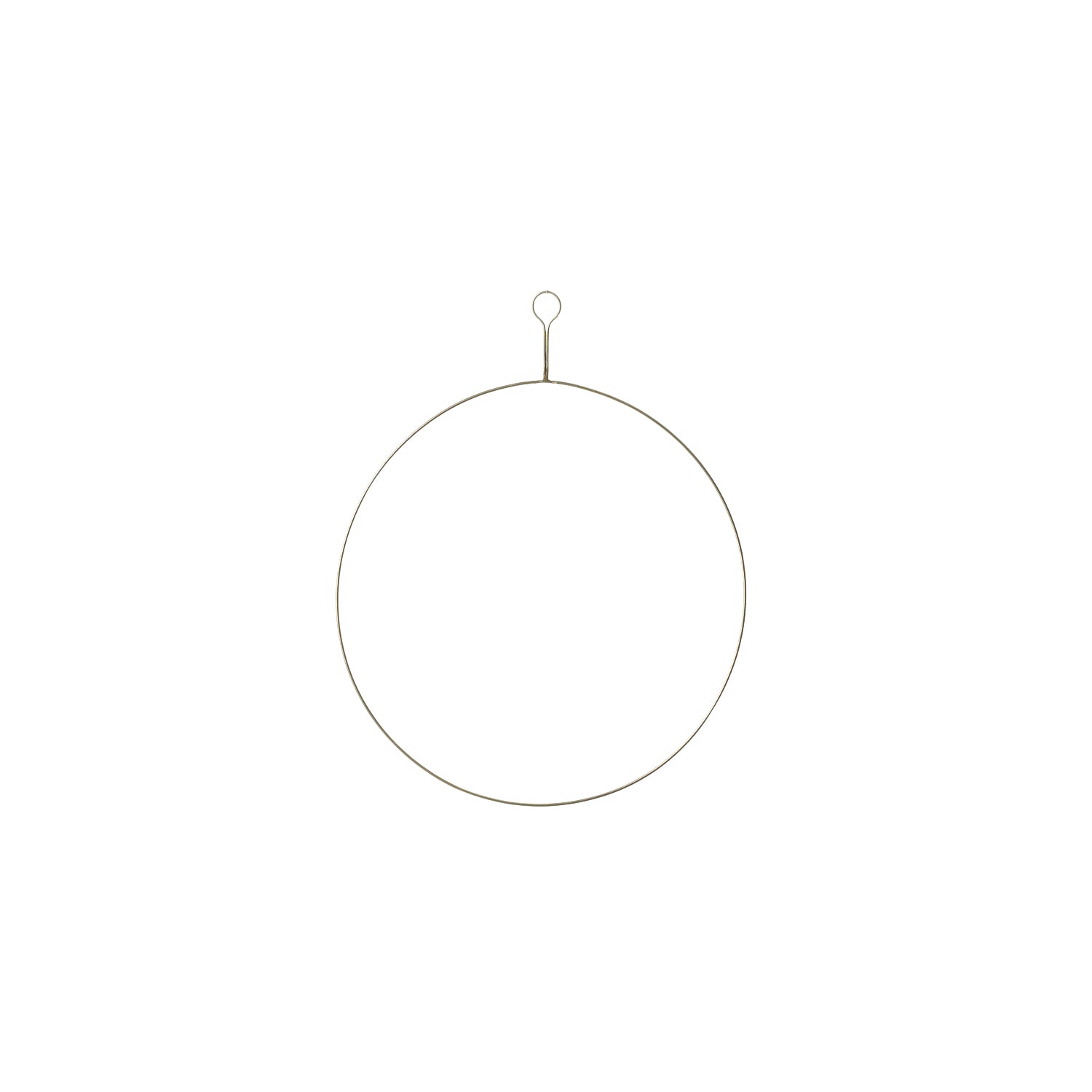 Ring Brass Wreath 14"
