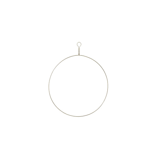 Ring Brass Wreath 14"