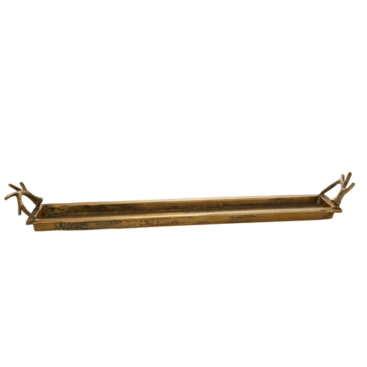 Found Antler Tray 36"x 5.75"x 4.75"