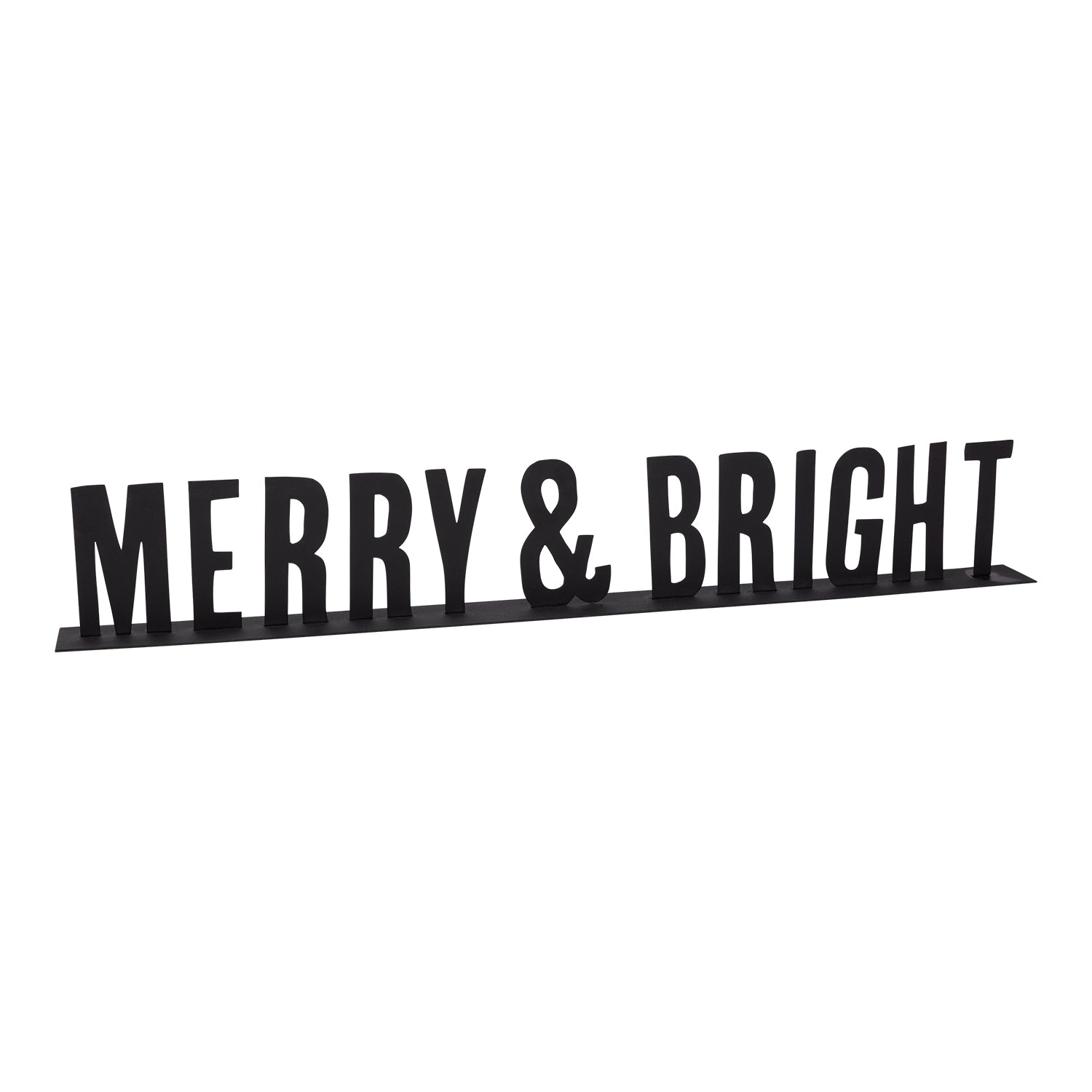 Merry & Bright Sign 40"x 2.75"x 6.25"