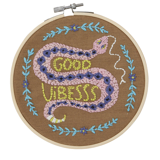 Good Vibes DIY Embroidery Kit 8.5"x 1"x 10"