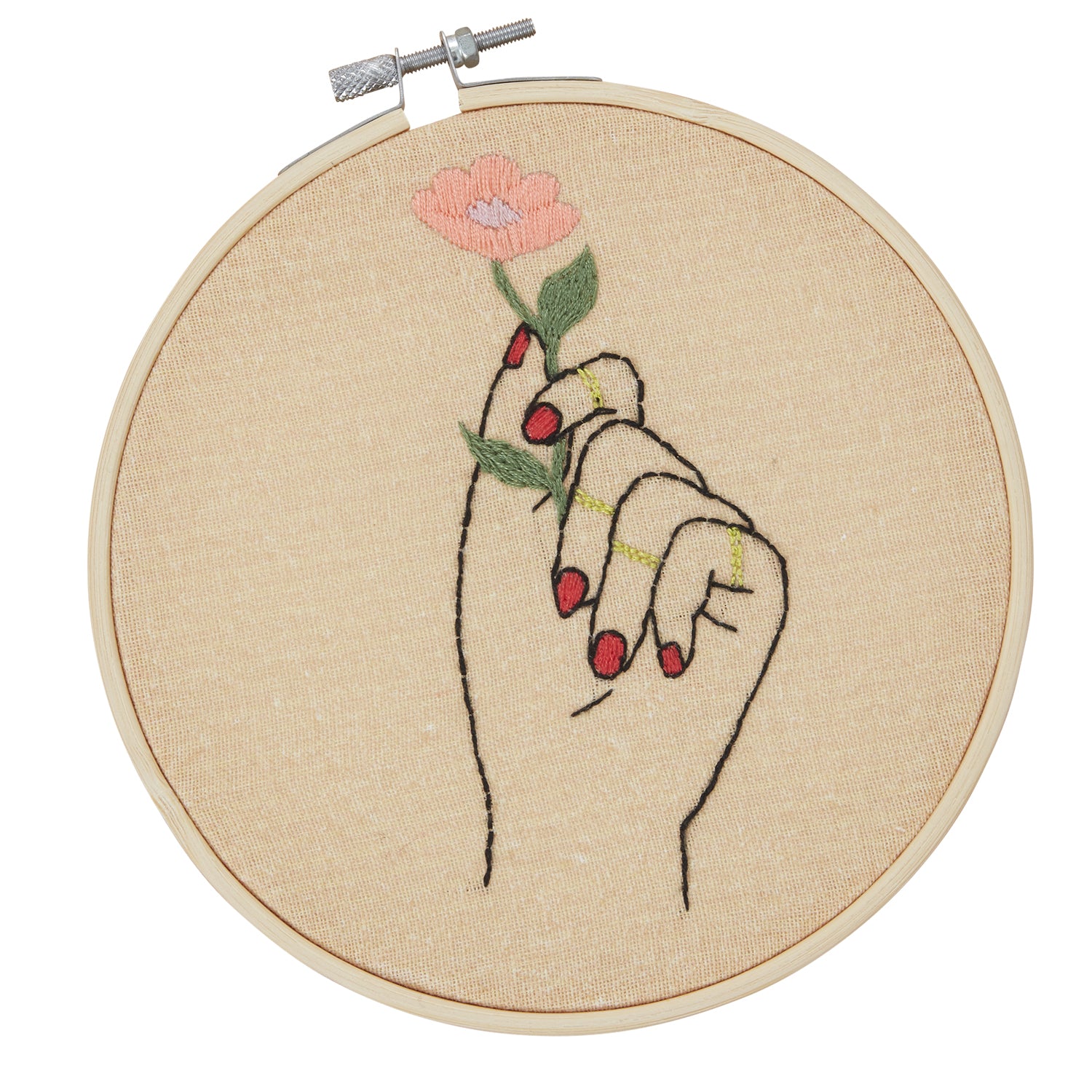 Flower Power DIY Embroidery Kit  8.5"x 1"x 10"
