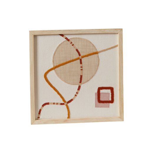 Latigo Framed Embroidery 15.75"x 15.75"