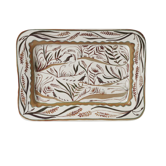 Quail's Run Platter 20.25"x 14.5"x 1.75"