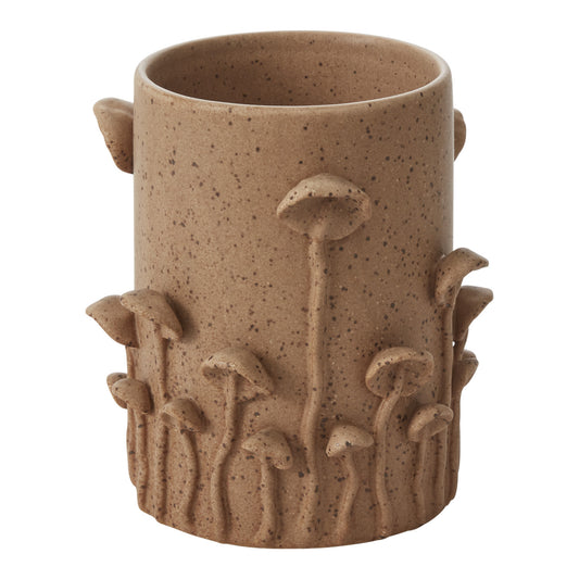 Mushroom Forest Vase 6.5"x 6.75"